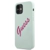 Guess GUHCP12SLSVSBF iPhone 12 mini5,4 niebieski fuksja/blue fuschia hardcase Silicone Vintage